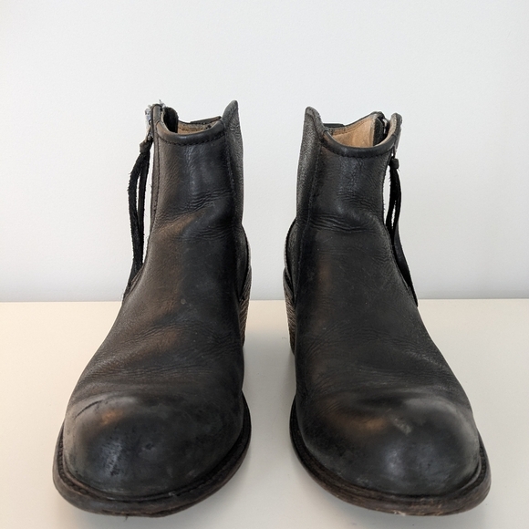 John Fluevog Black Ankle Boots - Picture 3 of 9
